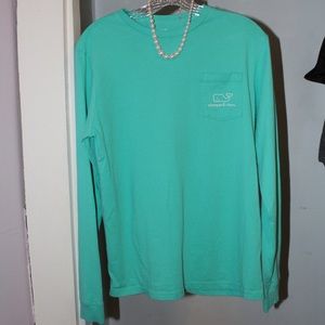 Sea-Green Vineyard Vines Long-Sleeve T-shirt
